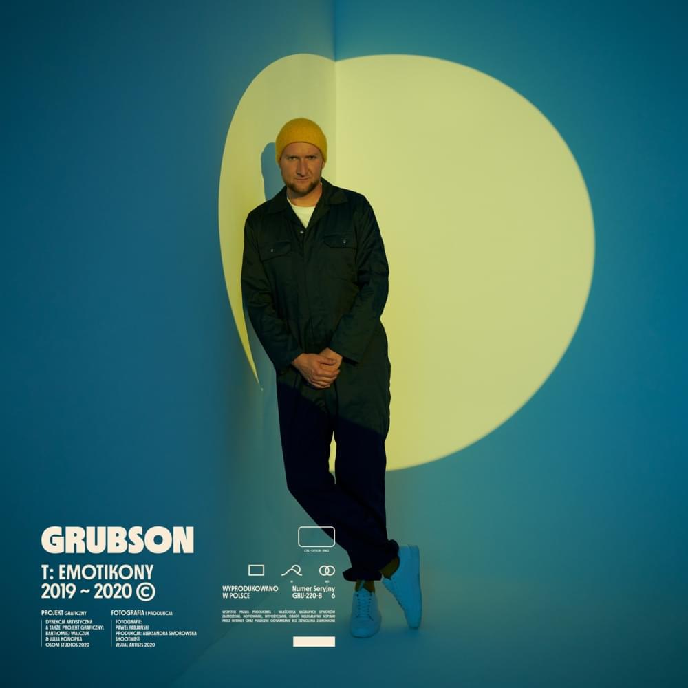 Album cover art for "EMOTIKONY" by Grubson