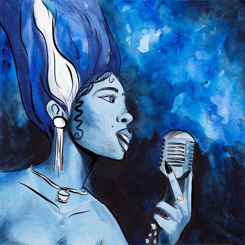 Album cover art for "Black Is Blue" by TeaMarrr