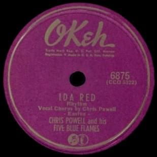 Album cover art for "Ida Red" by Chris Powell & His Five Blue Flames