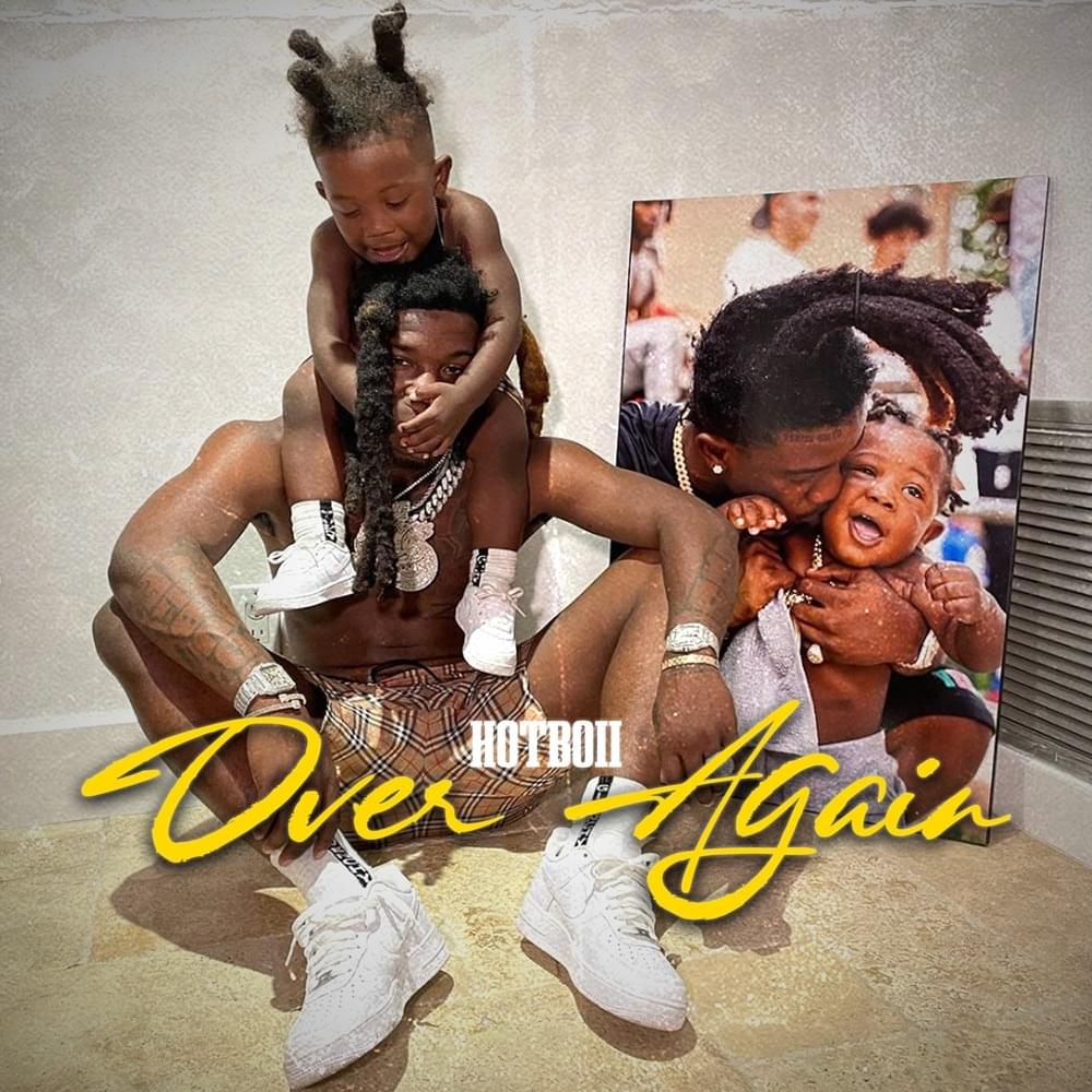 Album cover art for "Over Again" by Hotboii
