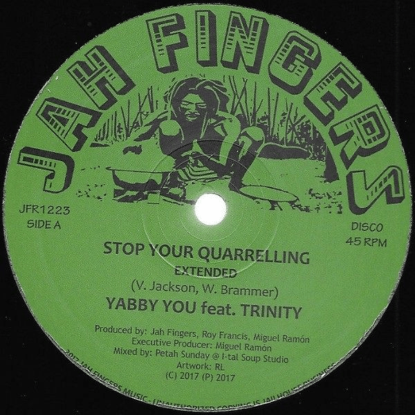 Album cover art for "Stop Your Quarrelling" by Yabby You