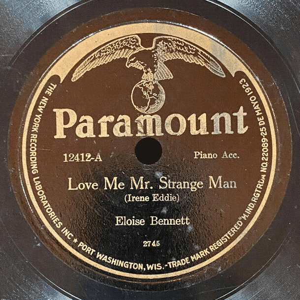 Album cover art for "Love Me Mr. Strange Man" by Eloise Bennett