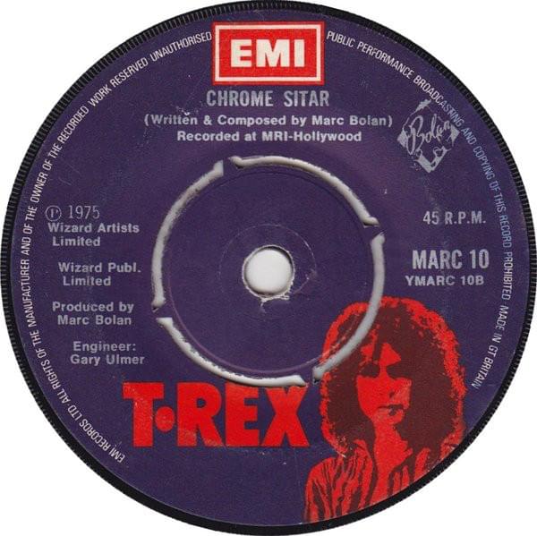 Album cover art for "Chrome Sitar" by T. Rex