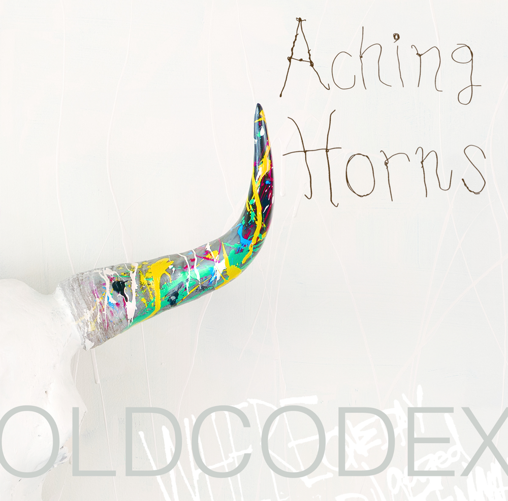 Album cover art for "Aching Horns" by OLDCODEX
