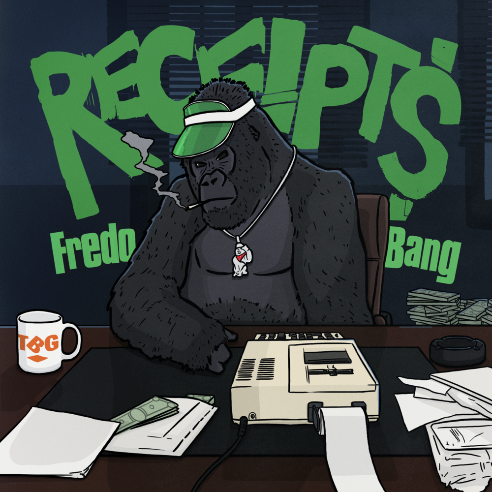 Album cover art for "Receipts" by Fredo Bang