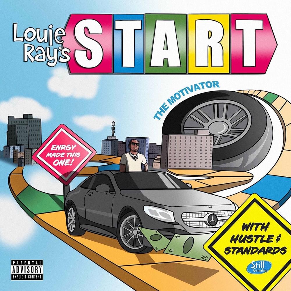 Album cover art for "Start" by Louie Ray