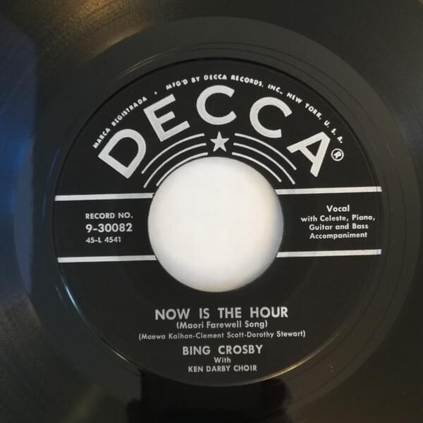 Album cover art for "Now Is the Hour" by Bing Crosby