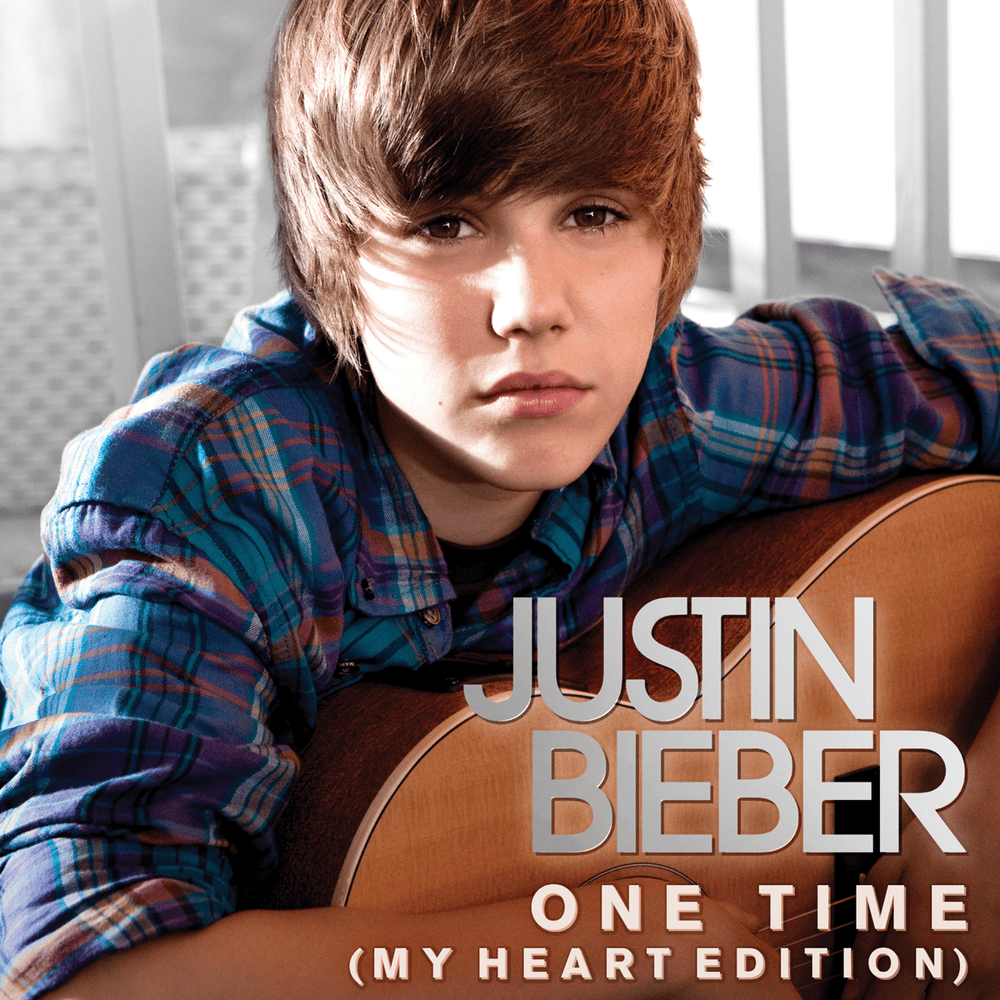 Album cover art for "One Time (My Heart Edition)" by Justin Bieber