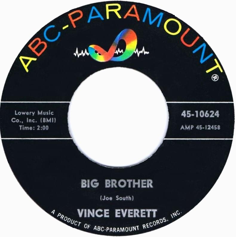 Album cover art for "Big Brother" by Vince Everett