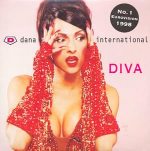 Album cover art for "Diva (Hebrew Version)" by Dana International - דנה אינטרנשיונל