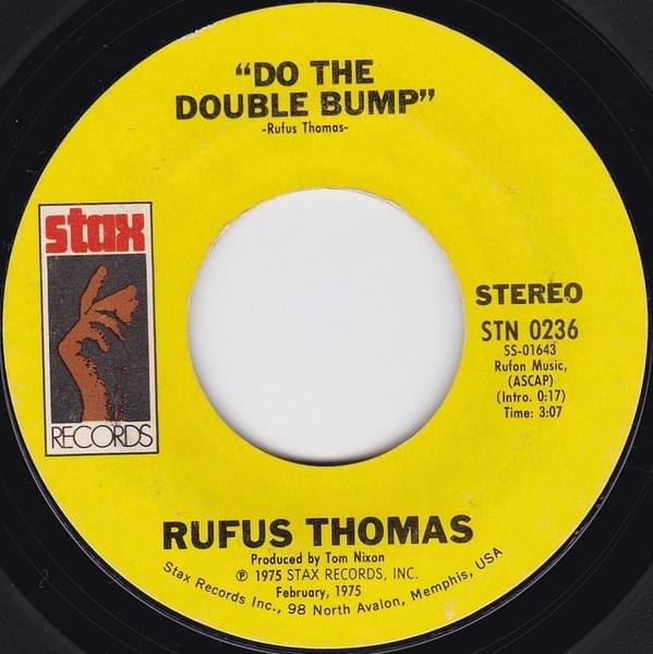 Album cover art for "Do The Double Bump" by Rufus Thomas