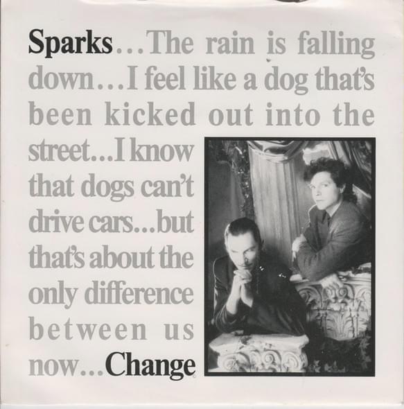 Album cover art for "Change" by Sparks