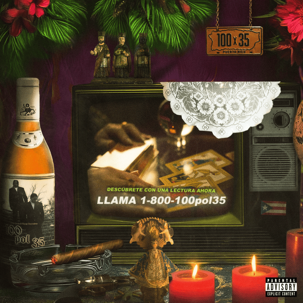 Album cover art for "100pol35" by Brray
