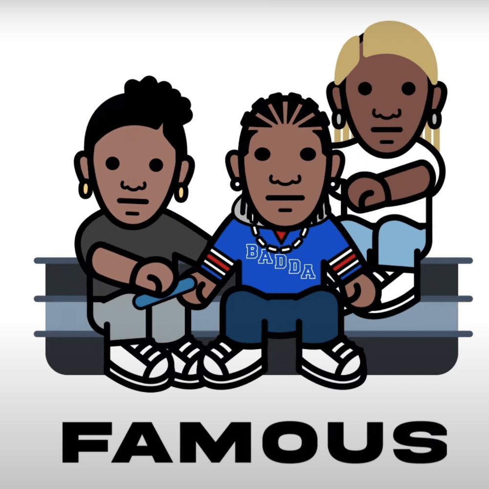 Album cover art for "Famous" by Badda TD