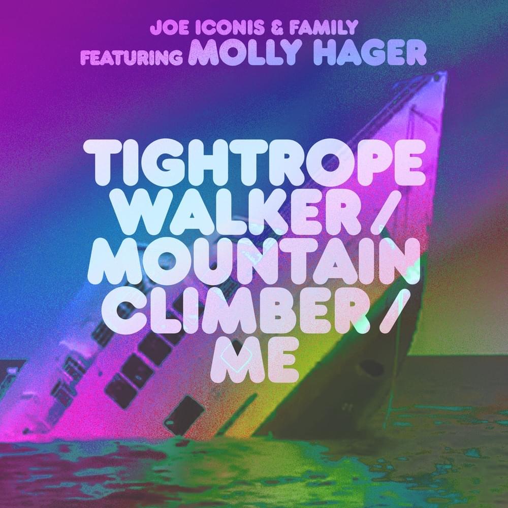 Album cover art for "Tightrope Walker / Mountain Climber / Me" by Joe Iconis & Molly Hager