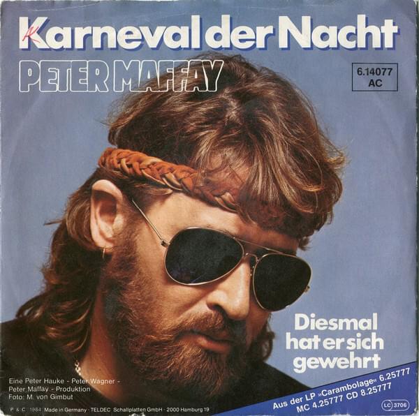 Album cover art for "Diesmal hat er sich gewehrt" by Peter Maffay