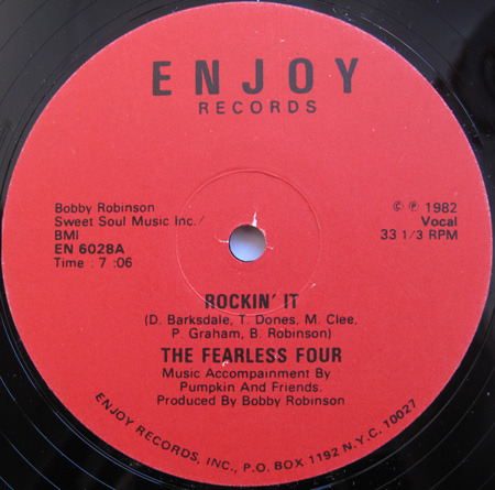 Album cover art for "Rockin’ It" by The Fearless Four