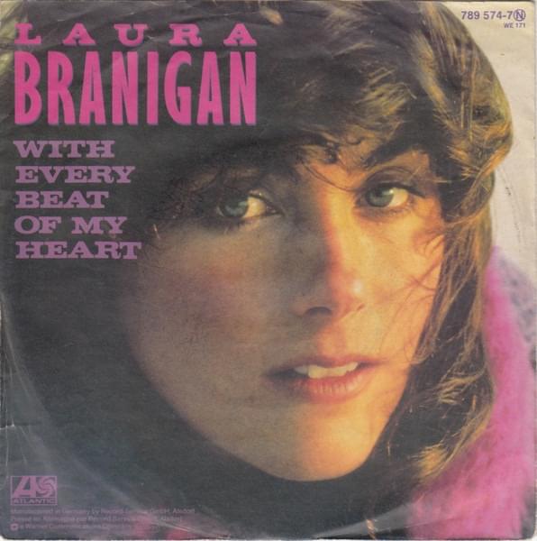 Album cover art for "With Every Beat of My Heart" by Laura Branigan