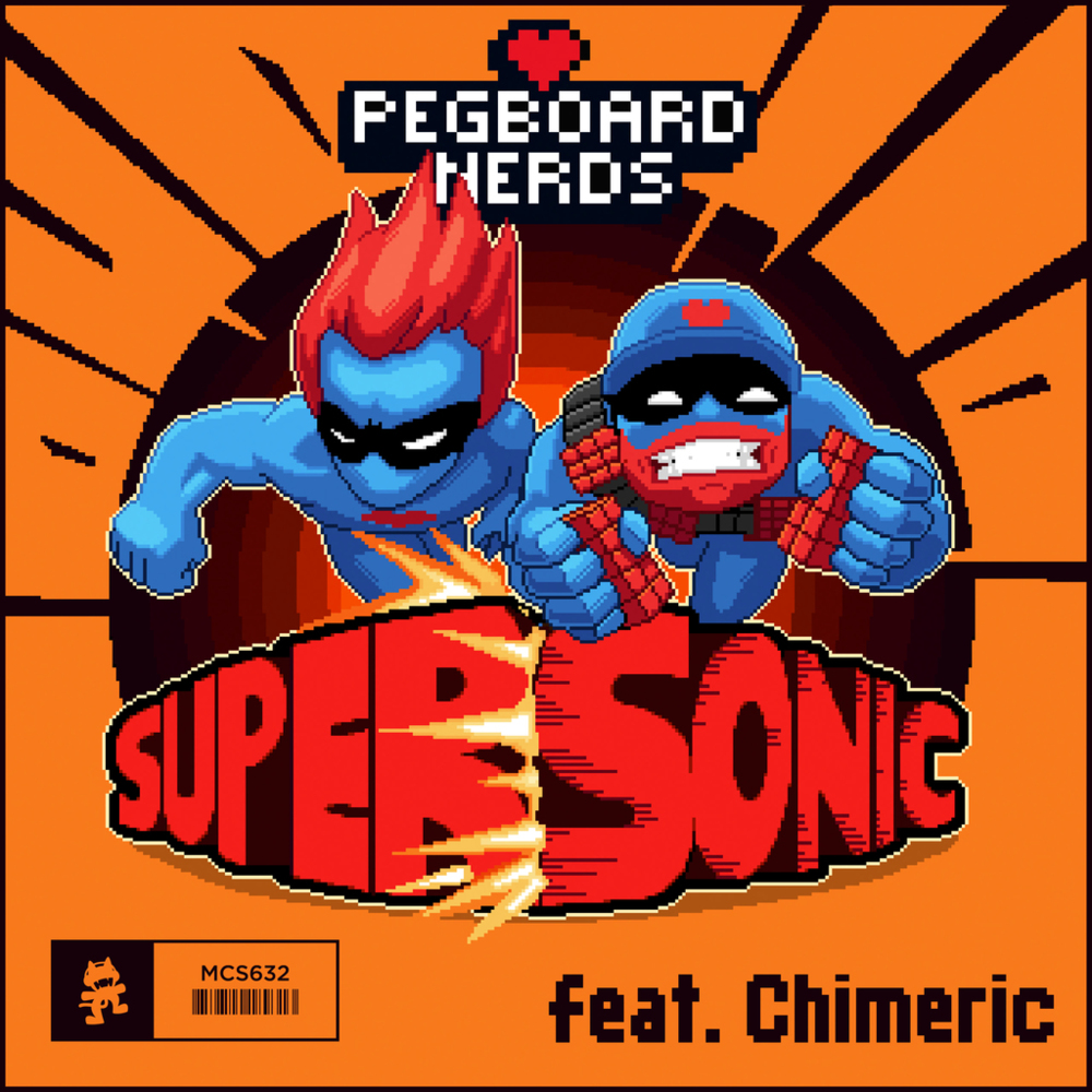 Album cover art for "Supersonic" by Pegboard Nerds & Chimeric