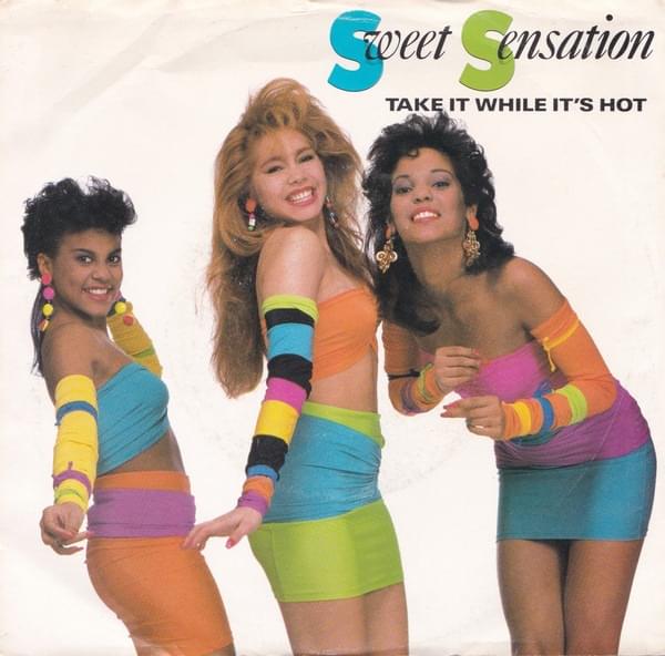 Album cover art for "Take It While It’s Hot" by Sweet Sensation