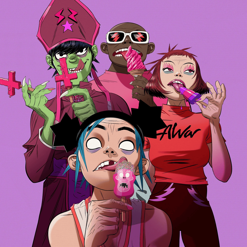 Album cover art for "New Gold" by Gorillaz & Tame Impala & Bootie Brown