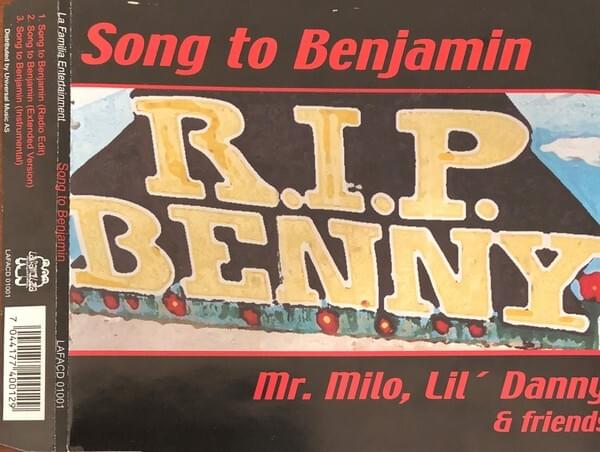 Album cover art for "Song to Benjamin" by Absolute Music & Lil’ Danny (NOR)