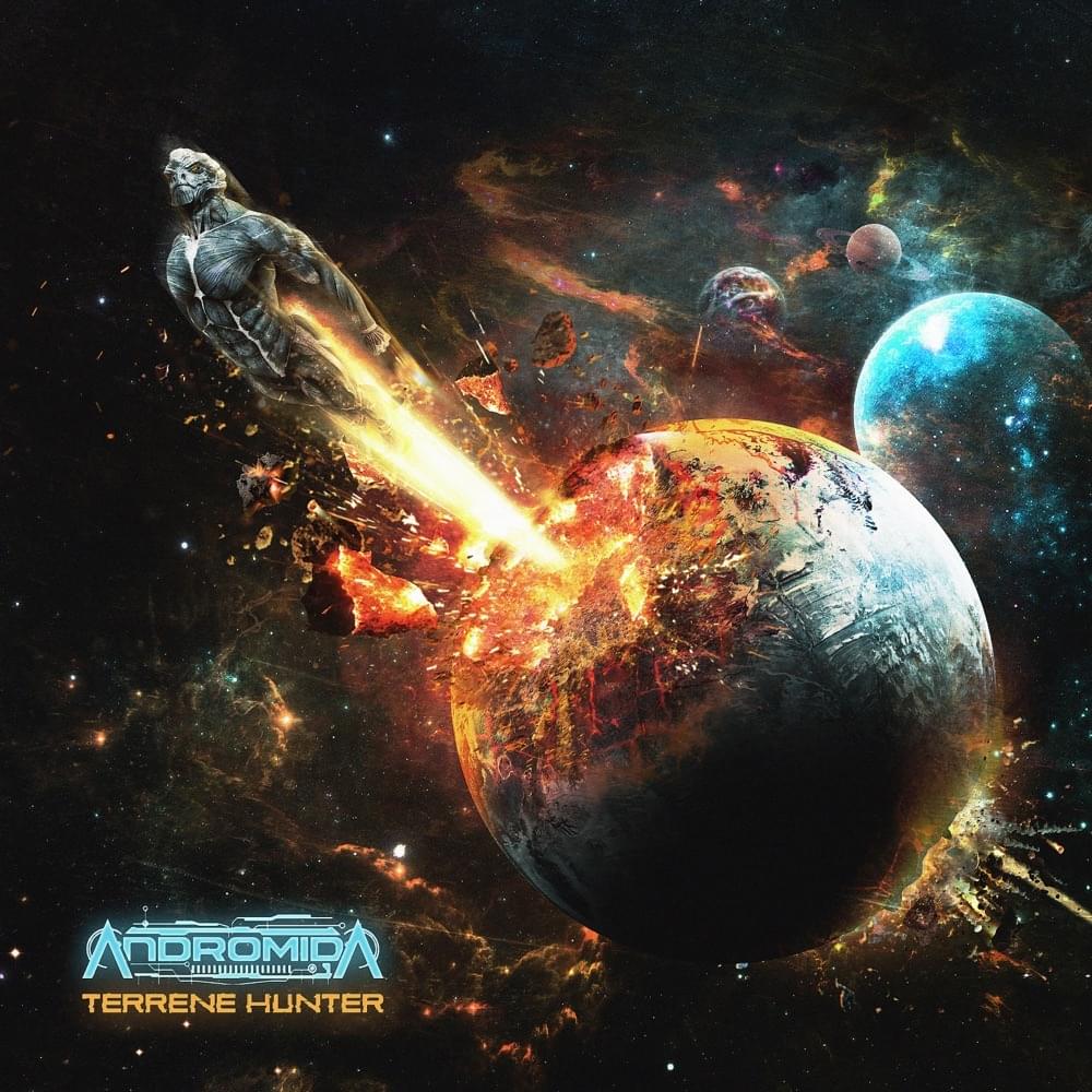 Album cover art for "TERRENE HUNTER" by Andromida