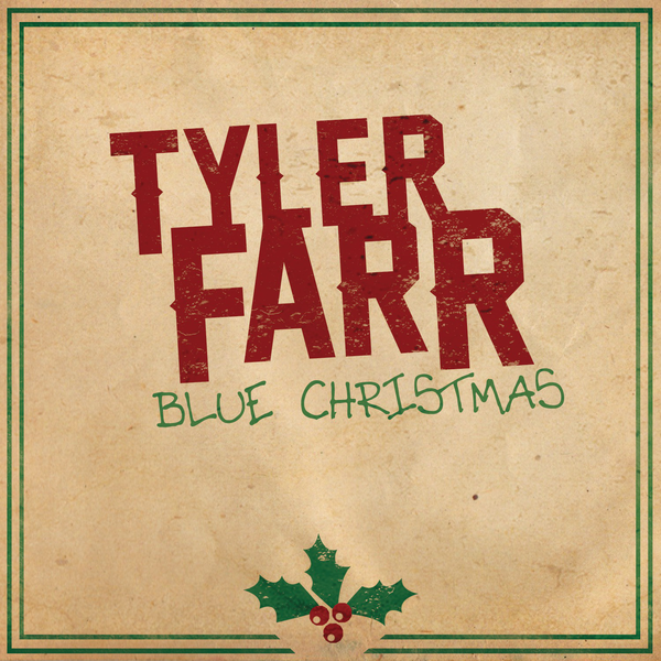 Album cover art for "Blue Christmas" by Tyler Farr