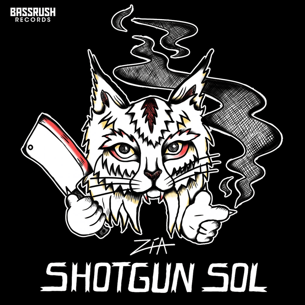 Album cover art for "Shotgun Sol" by ZíA (EDM)