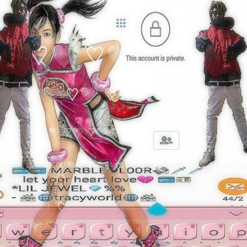 Album cover art for "gemstone bullets poppin out the tech" by Lil Tracy