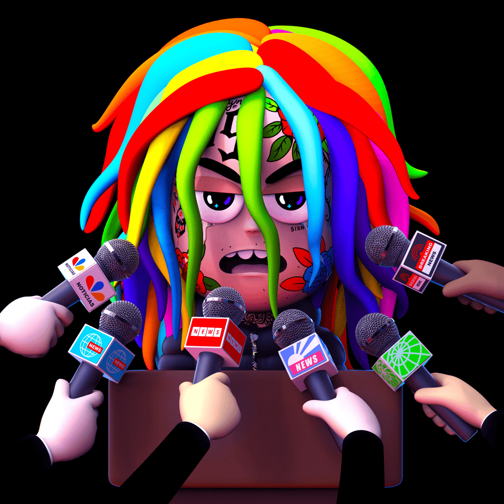 Album cover art for "Bori" by 6ix9ine