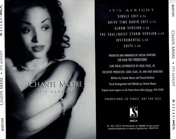 Album cover art for "It’s Alright (Shai/Quiet Storm Version)" by Chanté Moore