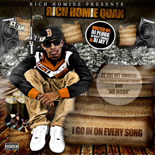 Album cover art for "Playin Round Wit Dat Check" by Gucci Mane