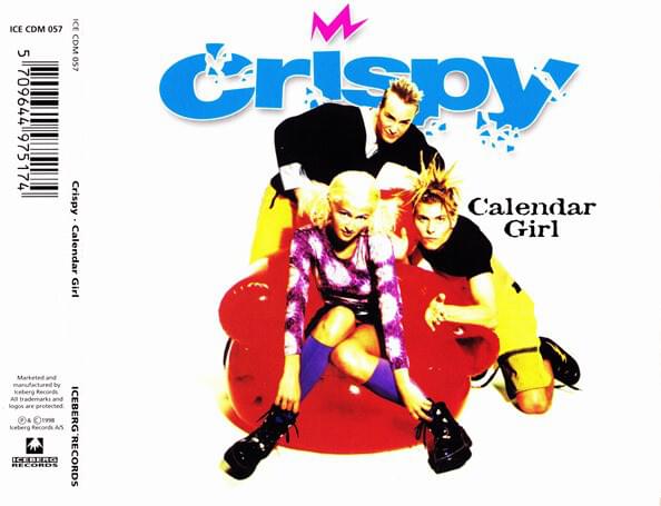 Album cover art for "Calendar Girl" by Crispy (DNK)