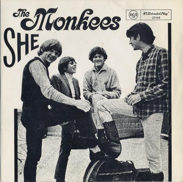 Album cover art for "She" by The Monkees