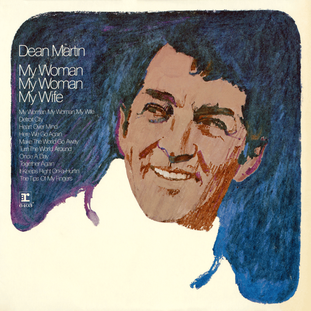 Album cover art for "Detroit City" by Dean Martin