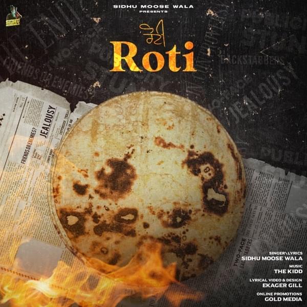 Album cover art for "Roti" by Sidhu Moose Wala
