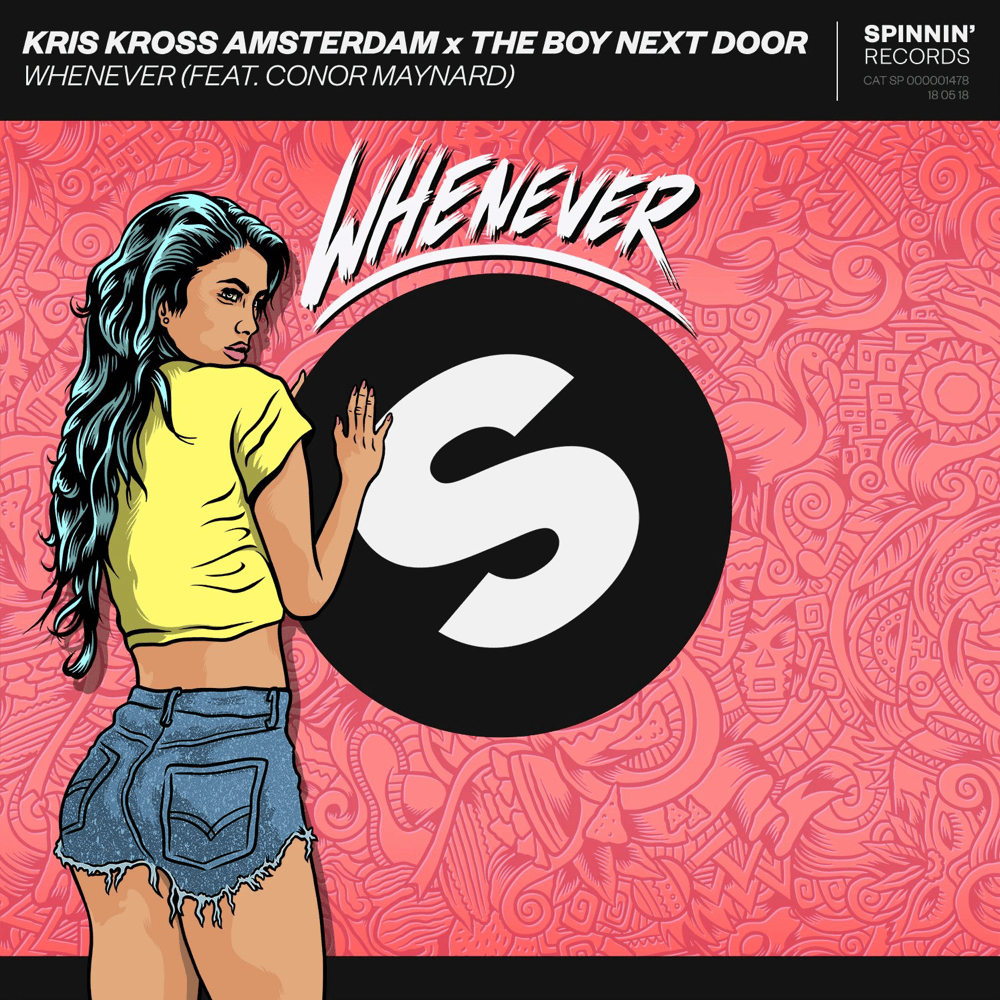 Album cover art for "Whenever" by Kris Kross Amsterdam & Conor Maynard