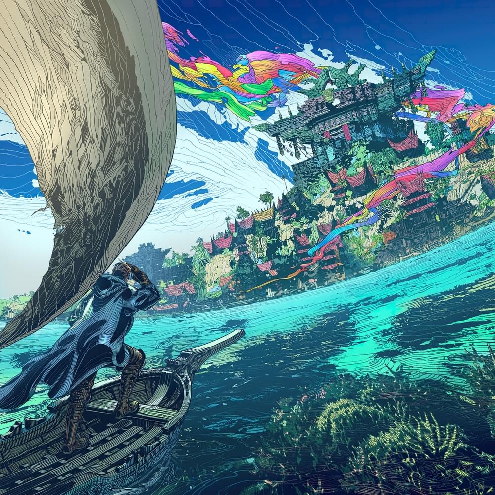 Album cover art for "Open Sky - The Theme from Dawntrail" by 祖堅正慶 (Masayoshi Soken)