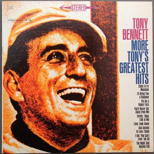 Album cover art for "The Night That Heaven Fell" by Tony Bennett