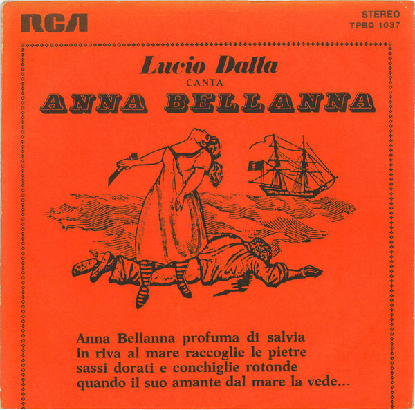 Album cover art for "Anna Bellanna" by Lucio Dalla