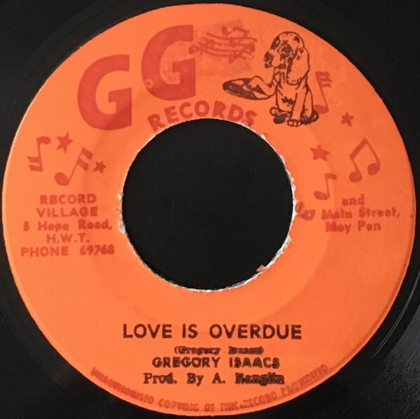 Album cover art for "Love Is Overdue" by Gregory Isaacs