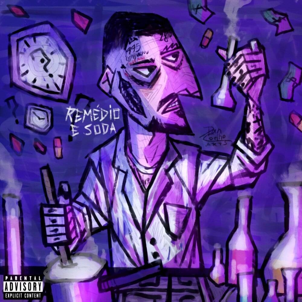 Album cover art for "Remédio e Soda" by Duzz