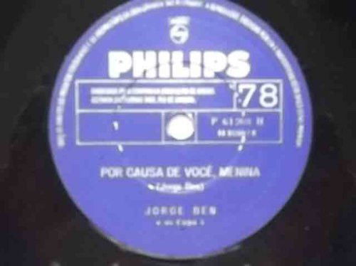 Album cover art for "Por Causa de Você, Menina" by Jorge Ben Jor