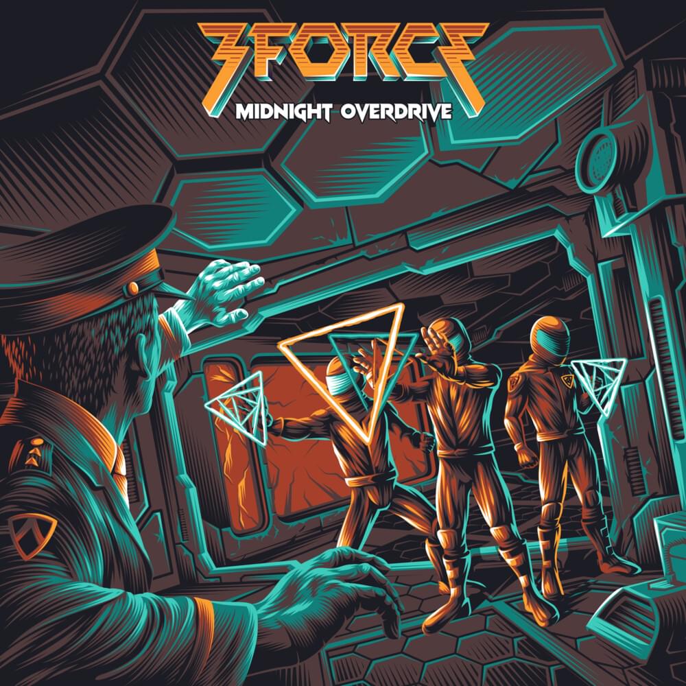 Album cover art for "Midnight Overdrive" by 3FORCE