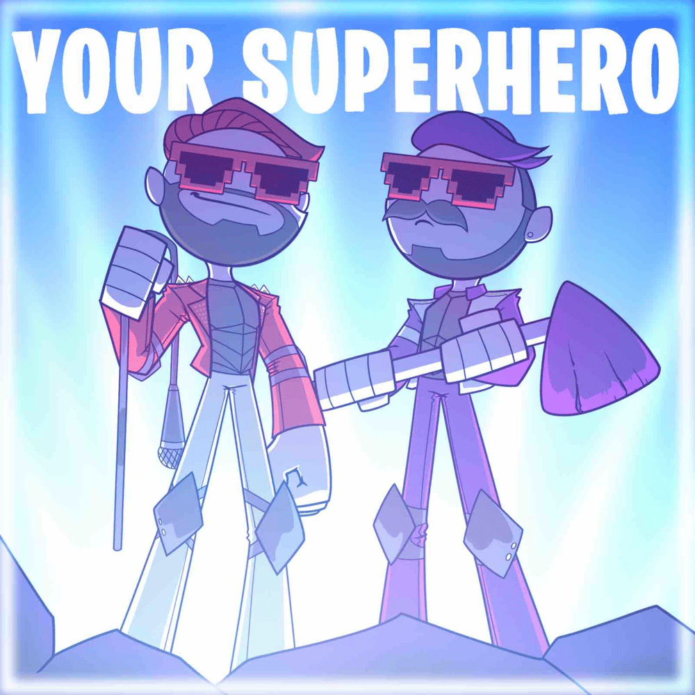 Album cover art for "Your Superhero" by Rockit Music