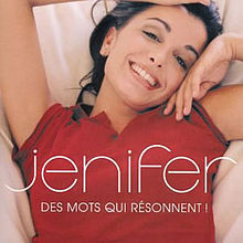 Album cover art for "Des mots qui résonnent" by Jenifer