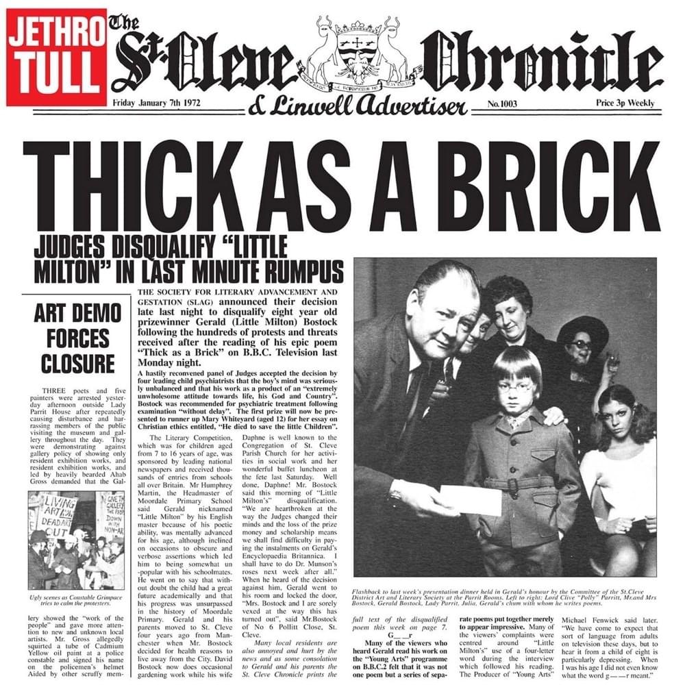 Thick as a Brick by Jethro Tull