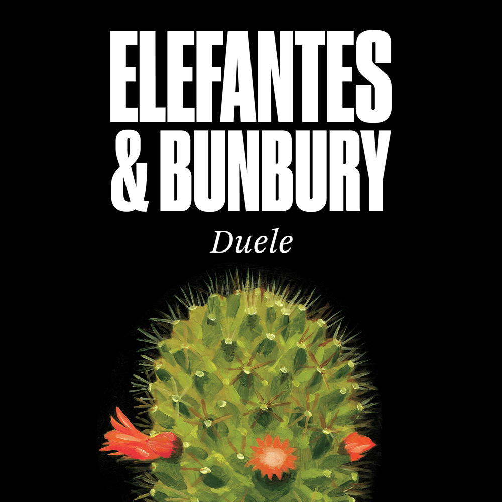 Album cover art for "Duele" by Elefantes & Bunbury