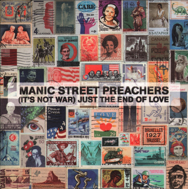 Album cover art for "(It’s Not War) Just the End of Love" by Manic Street Preachers